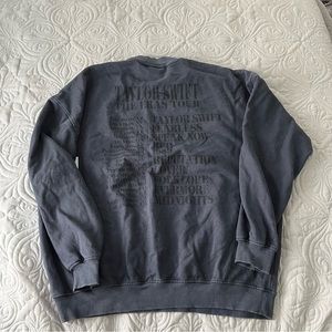 Taylor Swift The Eras Tour 2023 Official Merch Blue Crewneck L Unisex Large